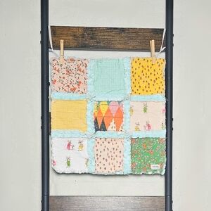 NEW Handmade Minky Rag Quilt Lovey